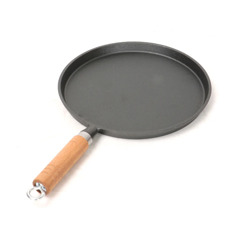20cm Cast Iron Flat Pan Classic Design Frying Baking Grilling Egg Preparation Induction Compatible Metal Wok Pan Tawa New