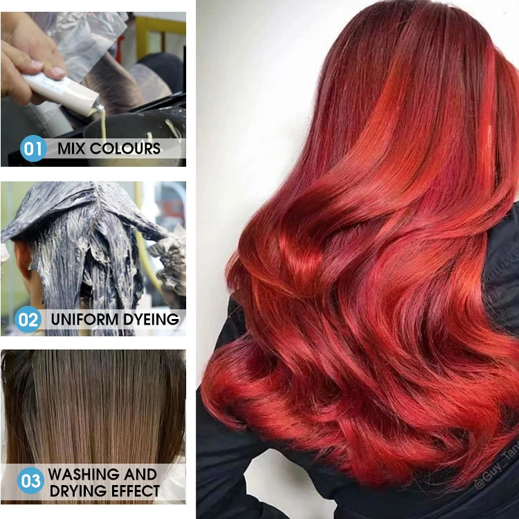 Free Sample Best Quality OEM Hair Dye Natural Professional Hair Color Cream For Salon Use