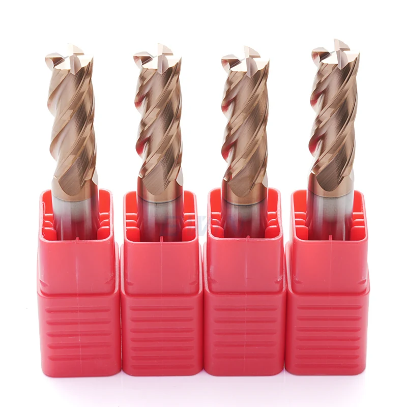 HRC 45/55/60/65 0.5mm 16mm Endmill Milling Cutters China Wholesale Customized Solid Tungsten Carbide End Mill