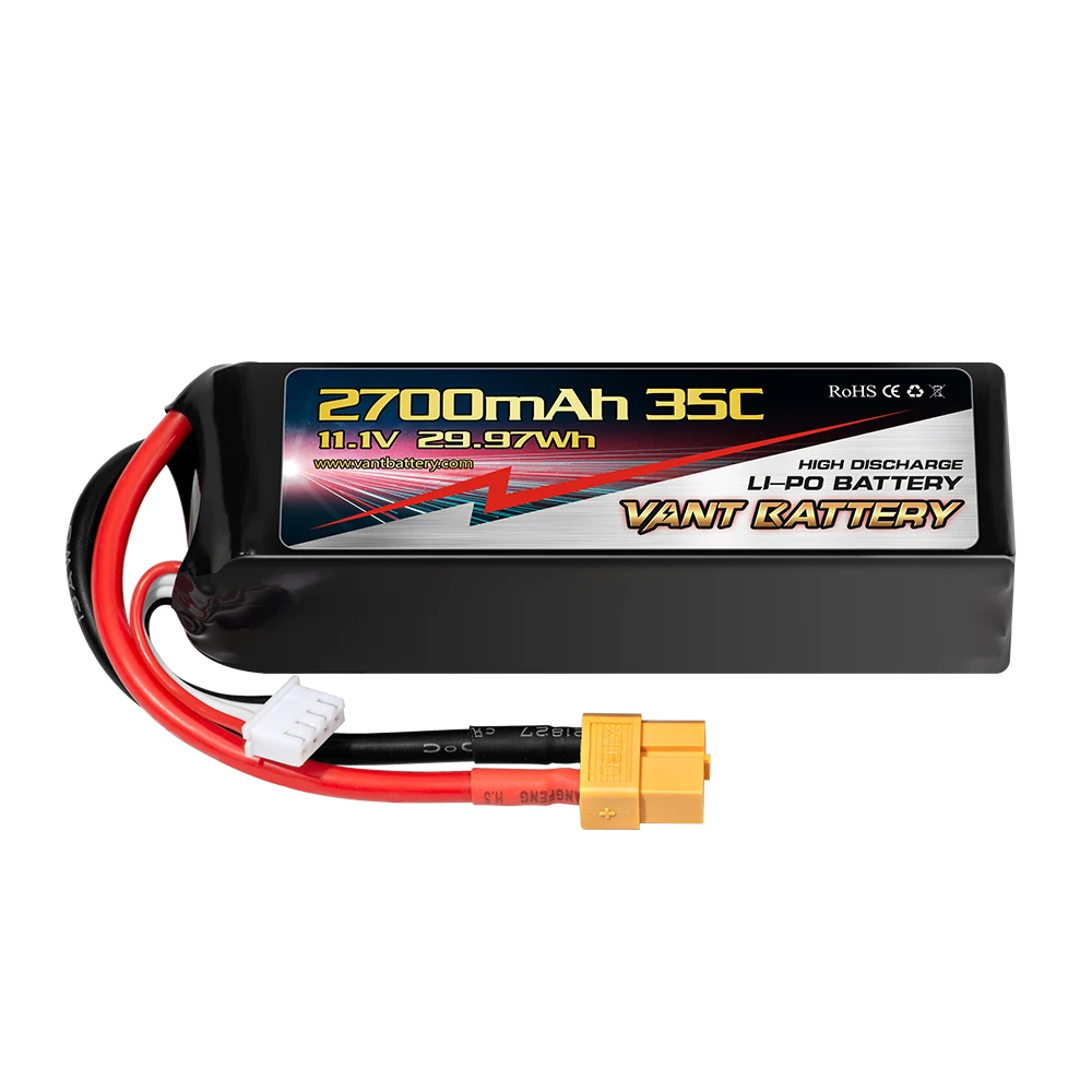 Vant battery 3S Lipo Battery 11.1V 2700mAh 35C  with XT60 Connector for uav ,mini drone
