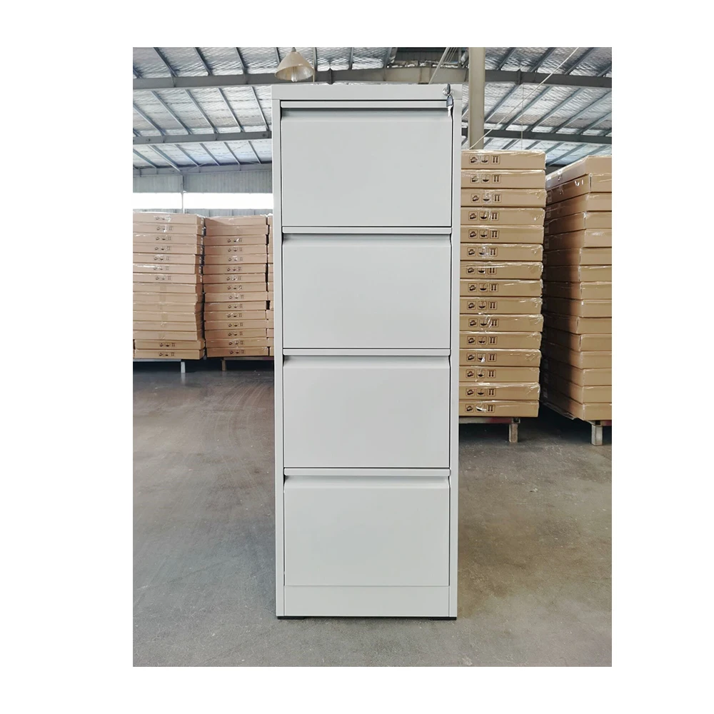 Black Office Storage Cupboards Furniture Slim Vertical 4 Drawer  School Filing Cabinets Metal Storage Cabinet  Steel Cabinet