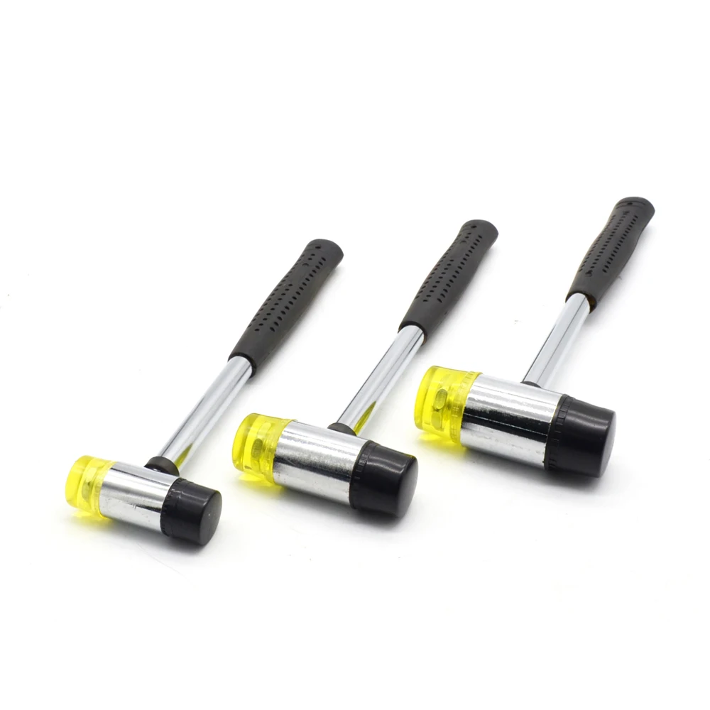 Double Face Soft Mallet Hammer Multifunctional Non-Slip Rubber Hammer 25mm 30mm 35mm