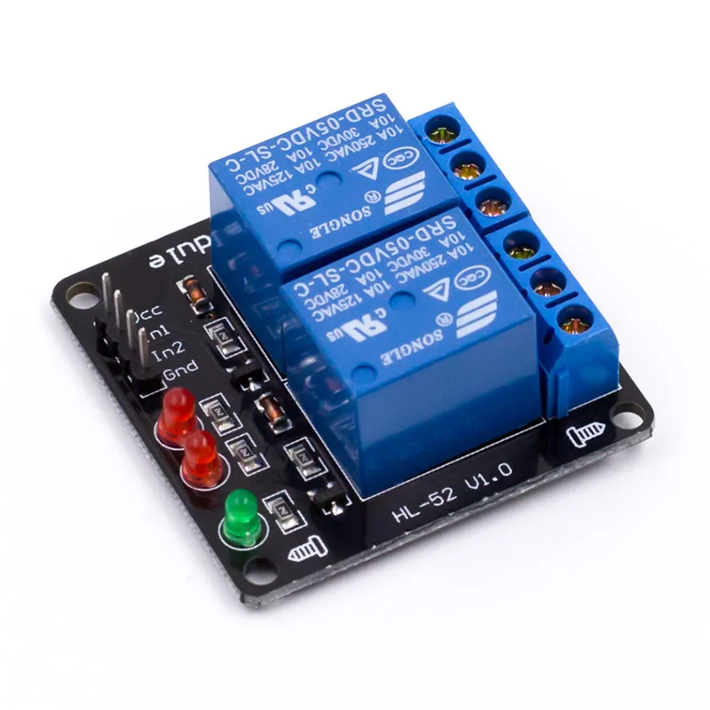 5V 12V 24V 2 Channel Relay Module Optocoupler isolation support high and low level trigger for MCU