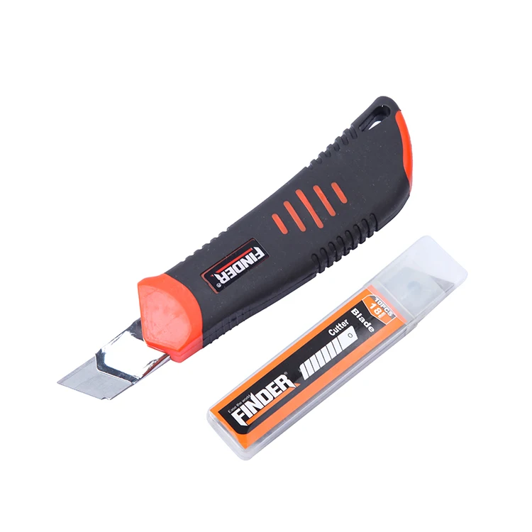 Инструменты для поиска 2020, 4 шт., лезвия из высокоуглеродистой стали с защелкивающимся лезвием, набор ножей 18 мм, 10 шт. лезвий, рукоятка из АБС-пластика