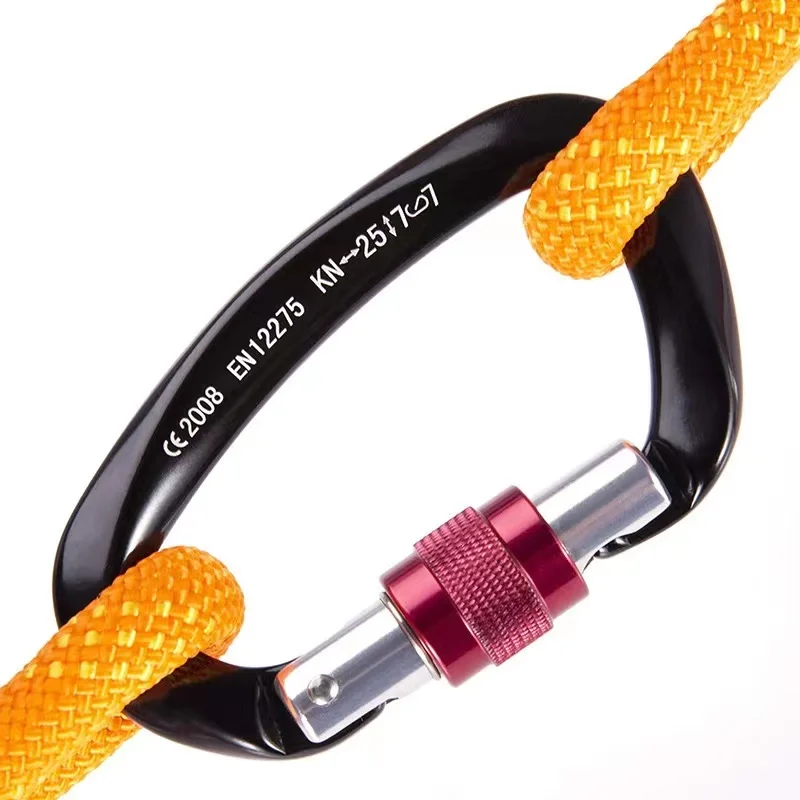 High quality aviation aluminum mountaineering buckle Light Mountaineering hook Colorful Mountaineering carabiner