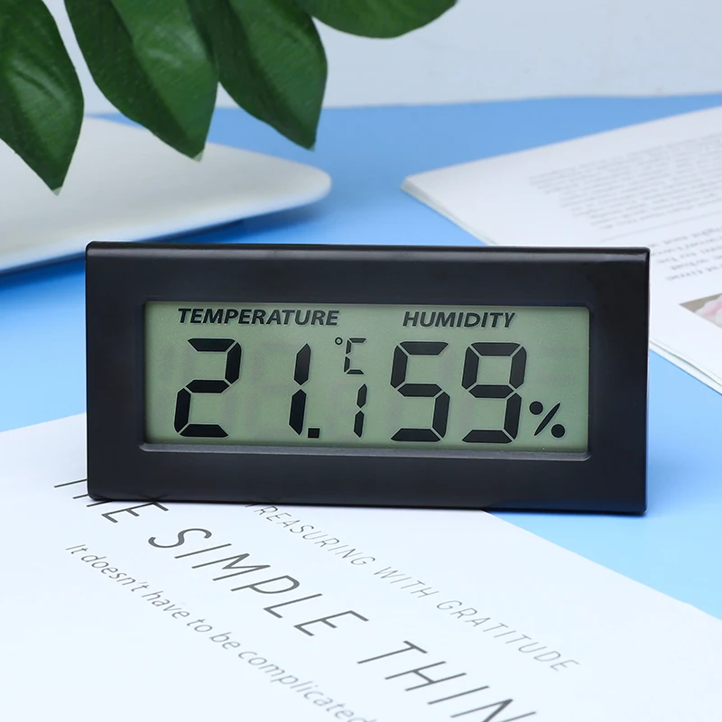 Simple LCD Digital Mini Thermometer Hygrometer Meter with Electronic Indoor Temperature Humidity Monitor for Home Greenhouses