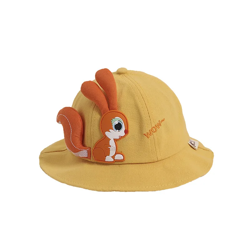 
Factory Supply Spring Korean version of super cute baby basin sunshade sunscreen fisherman hat 