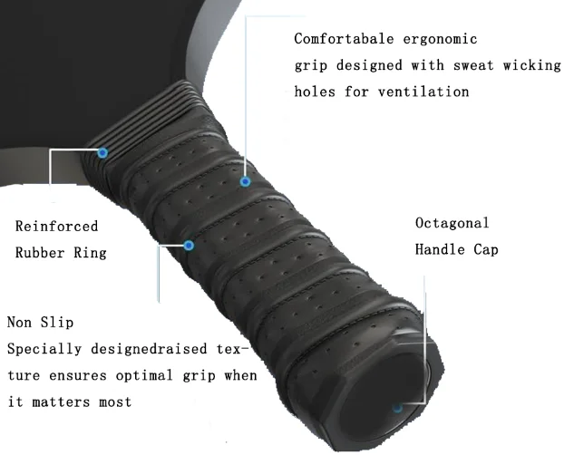 USAPA Sport  china pickleball paddles Carbon Fiber 3K 18K Custom Logo T700 16mm Pickleball Paddle Set ronbus pickleball