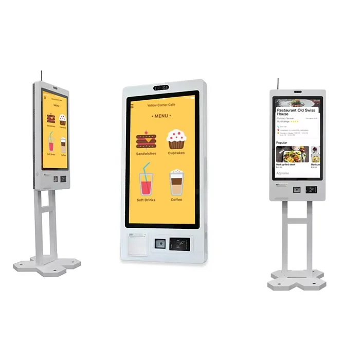Crtly 32 inch touch screen kiosk self Payment Machine Ordering in Restaurant food Order Kiosks Self Service payment kiosk