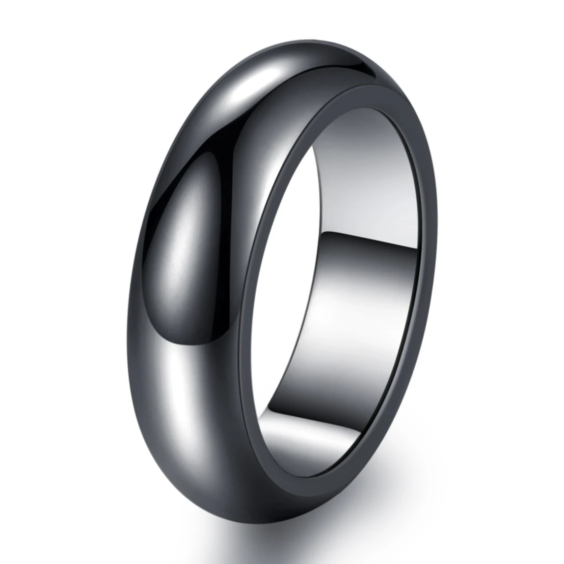  Гематитовое кольцо для женщин и мужчин немагнитное/магнитное из натурального камня высококачественное черное ювелирное изделие подарок
