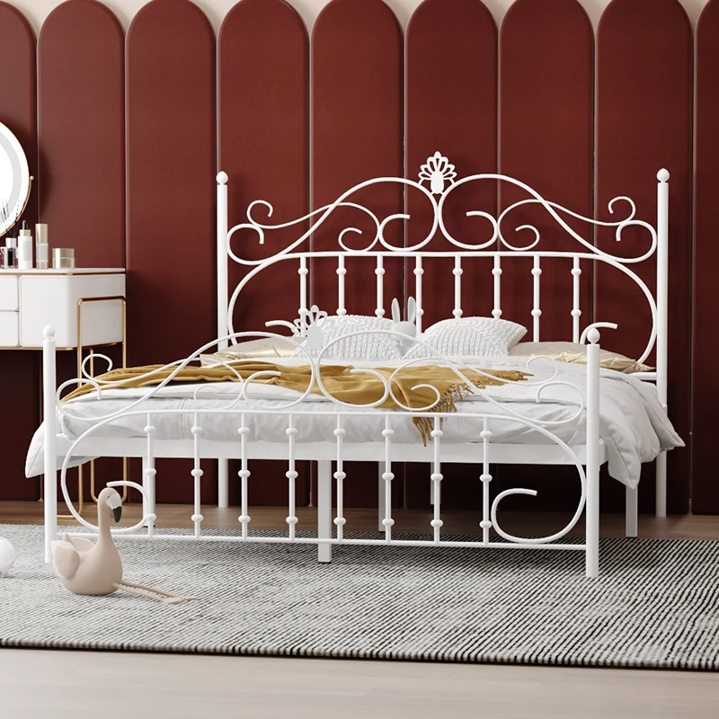 customized bed frame king size gold iron bed metal king size bed frame for hotel