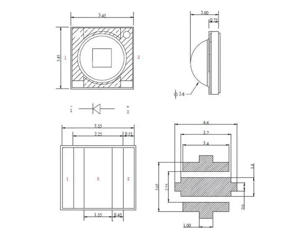 Customized led modules High power RGB RGBWSMD LED 3535 5050 5054 6064 LED SMD chip for LED stage light