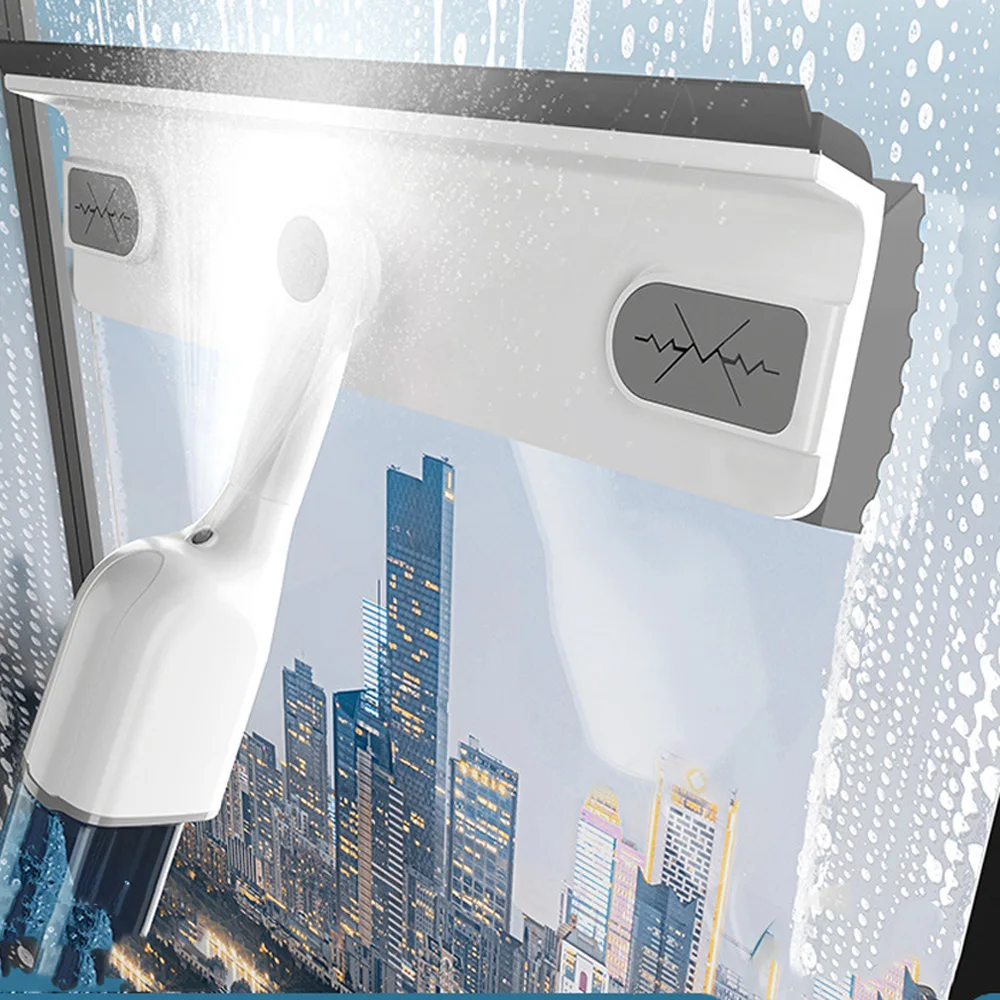 Multifunctional Windows Wiper With Spray 360 Degree Cleaning Window Cleaner Glass Cleaning Wiper Mop Brush For Double-sided Wipe