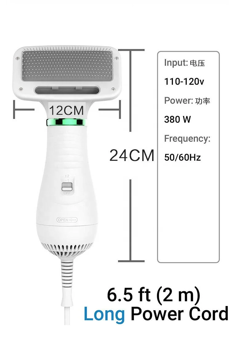 Sohpety Portable Blower Cat Pet Dry Dog Grooming Hair Dryers Pet Hair Dryer Drying Brush Machine Grooming