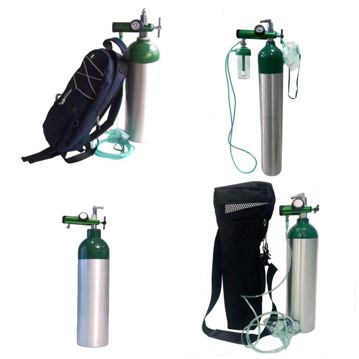 2022 High pressure seamless aluminum cylinder 6.0L aluminum tank oxygen cylinder with valve and regulator for hospital