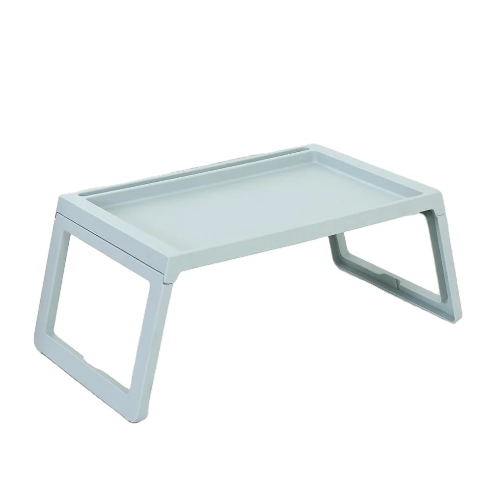 Cheap Foldable Breakfast Bed Tray Table Plastic Desk Plastic Breakfast Bed Serving Tray With Leg