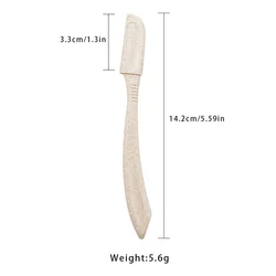 RTS ECO friendly Wheat Straw Fiber Eyebrow Razor Lady Shave Eyebrow Trimmer Natural Color Dermaplaning Tool Eyebrow Razor