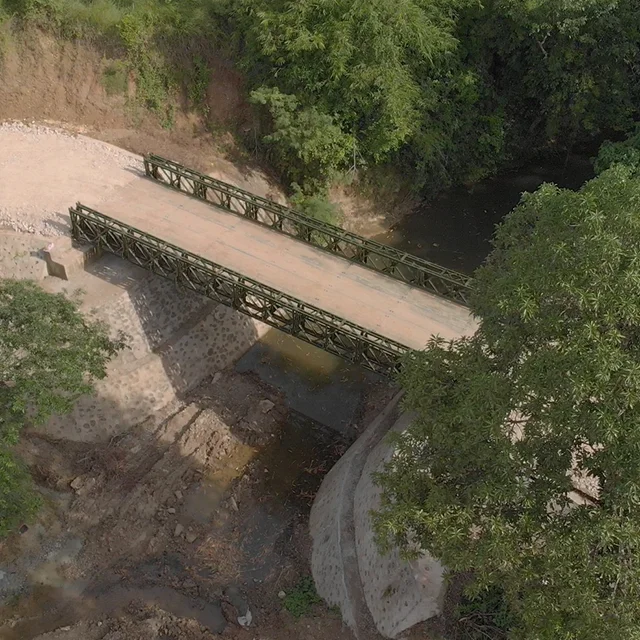 Deck Continuous Steel Truss Bridge Fast Delivery Modular Bailey