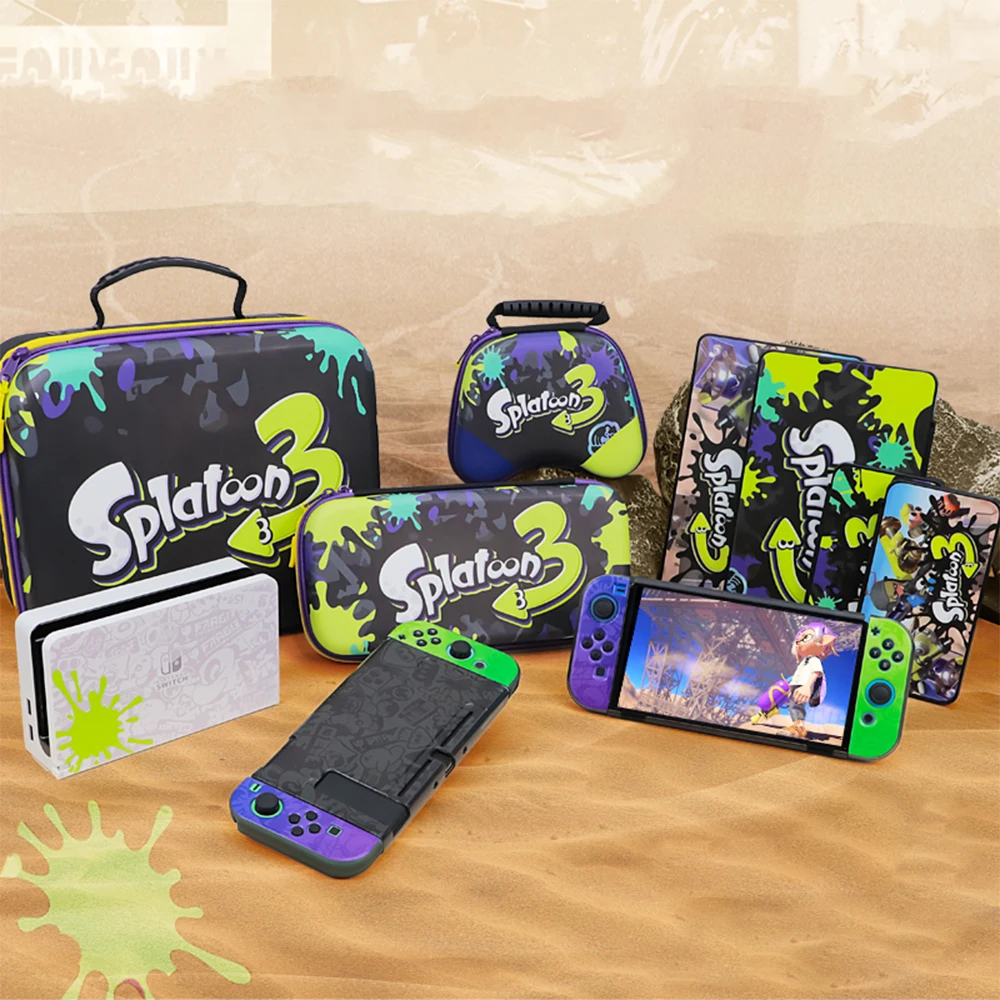 Защитный чехол для ТВ-приставки игровой карты сумка хранения Splatoon-Ver 3 Nintendo Switch/OLED аксессуары