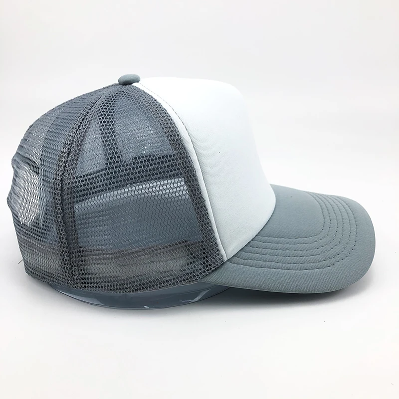 High Quality 5 Panel Cap Baseball  Blank Mesh Trucker Hat Custom Logo for Promotional