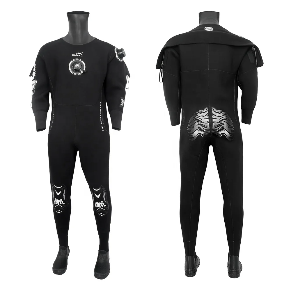 OEM China Customized 6MM 7MM Back Shoulder Zip With Valve Waterproof Neoprene Dry suit