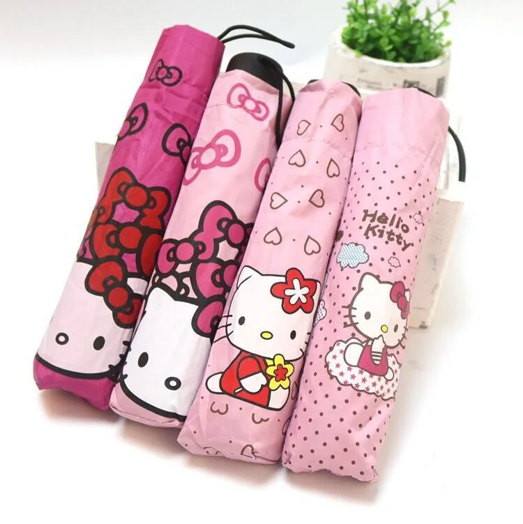 Cute Cat Children Umbrella Wholesale Fresh Cute Girls Sunshade Umbrella