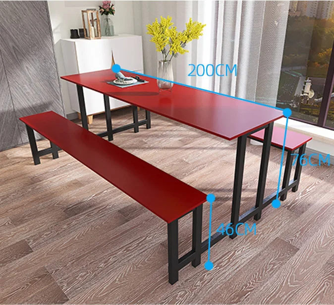 
Dining Tables And Chairs Set Dining Furniture with Long Bench School Restaurant Canteen Table/ 