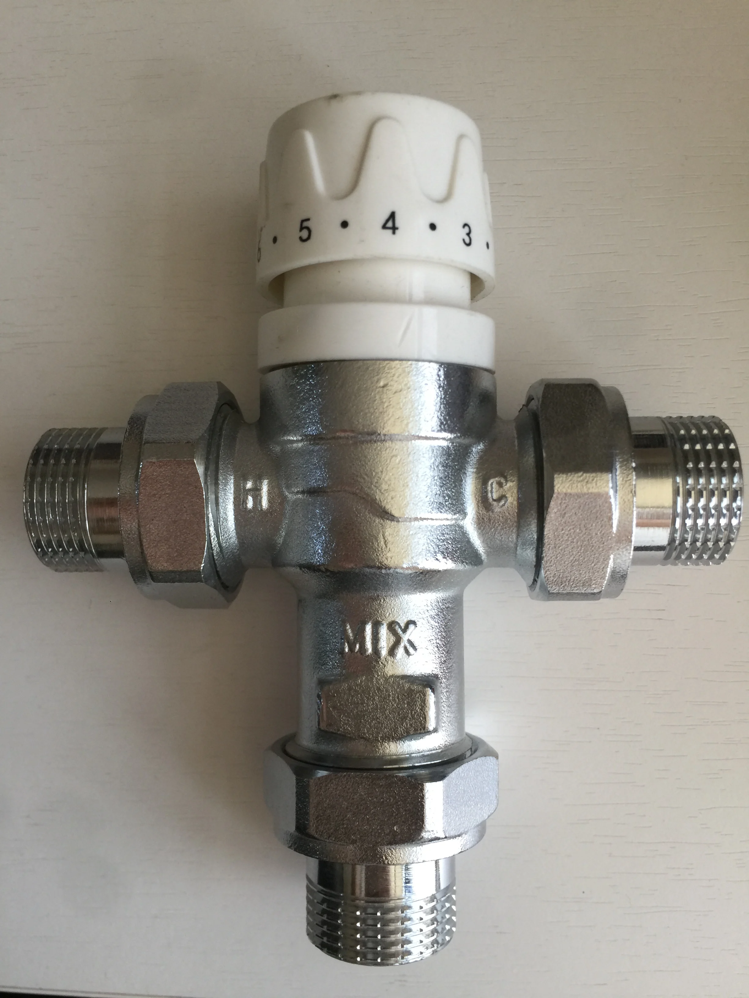 Manual Flow Brass Thermostatic Mixing Valve 3L for Heating and Cooling Water for Floor Heating Systems and Parts