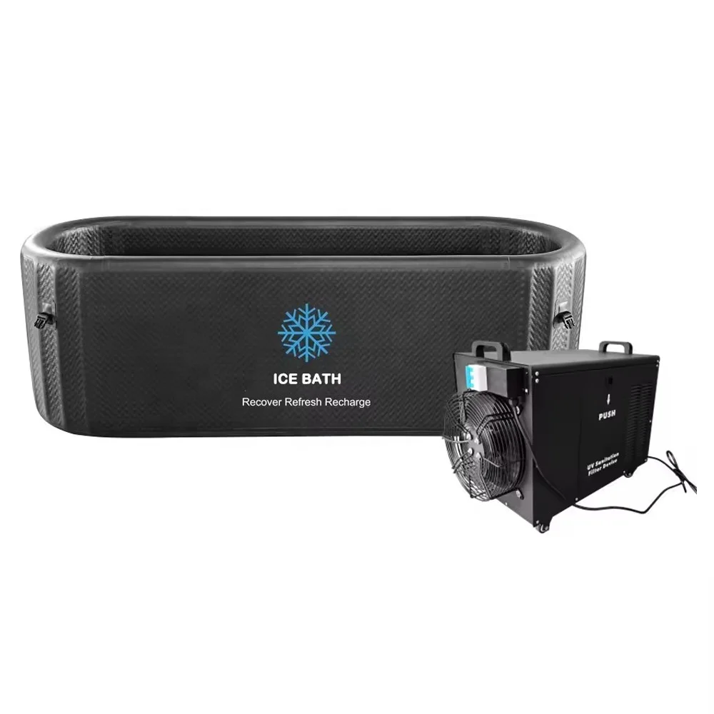 Drop Shipping Inflatable Cold Plunge 8cm Drop Stitch Ice Tub Water Chiller Ice Bath For Sale For Quick Recovery