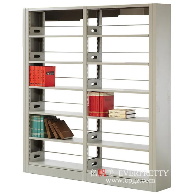 New design metal book rack university bookshelves modern iron portable school library bookshelf