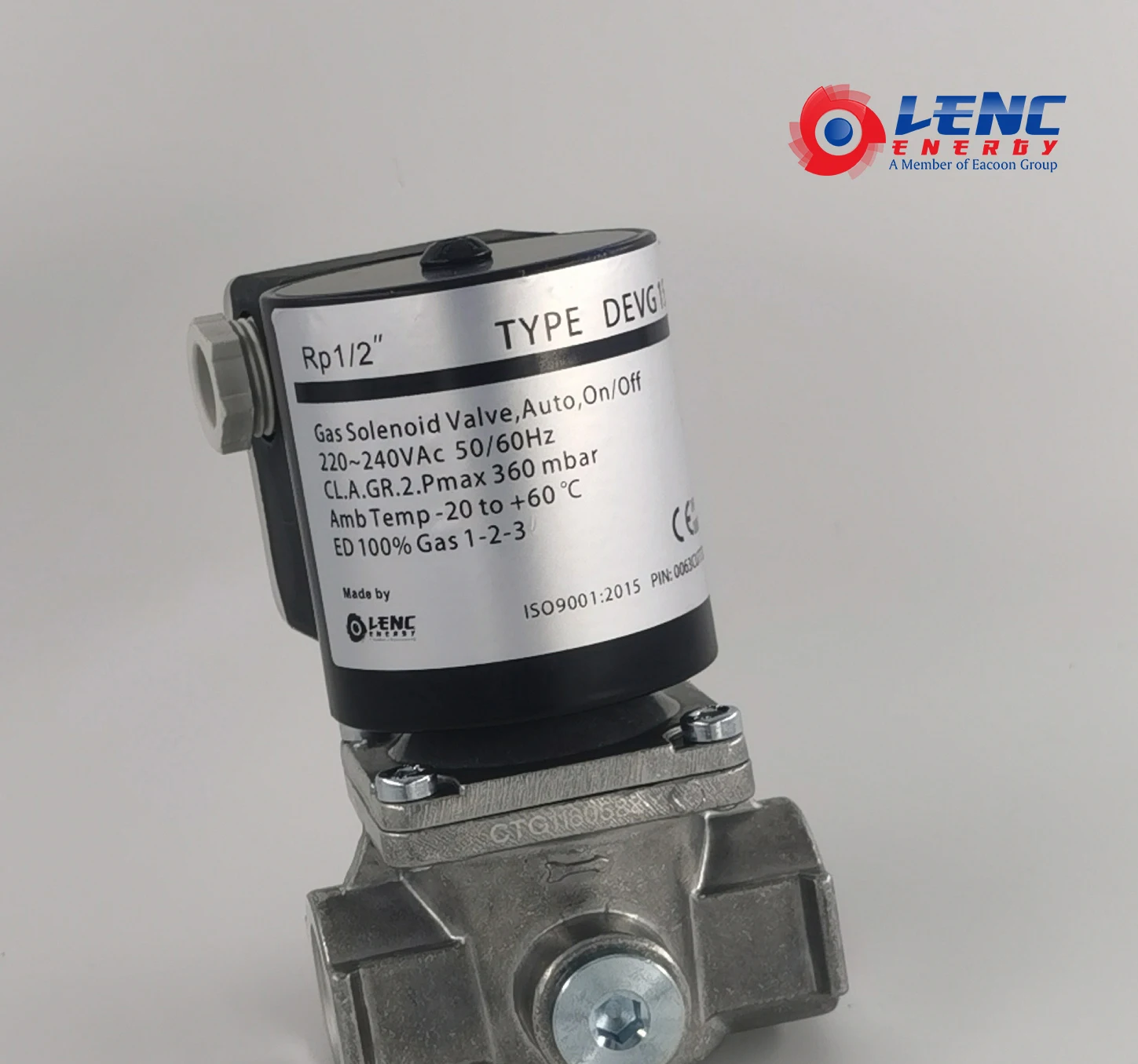 Best Manufacture DEVG15 1/2 inch  24 v solenoid valve for gas burner safety