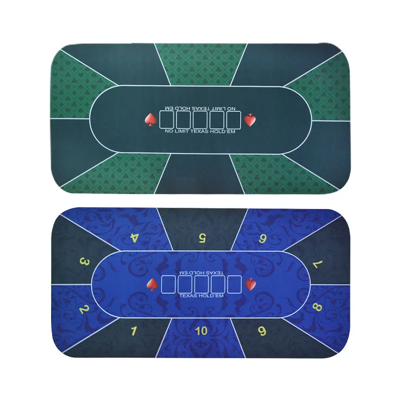 Texas Desk Cloth Board Pad Game Casino Rubber Big Poker Table Mat Poker Matte Benutzer Definierte Gummi-Poker-Matte