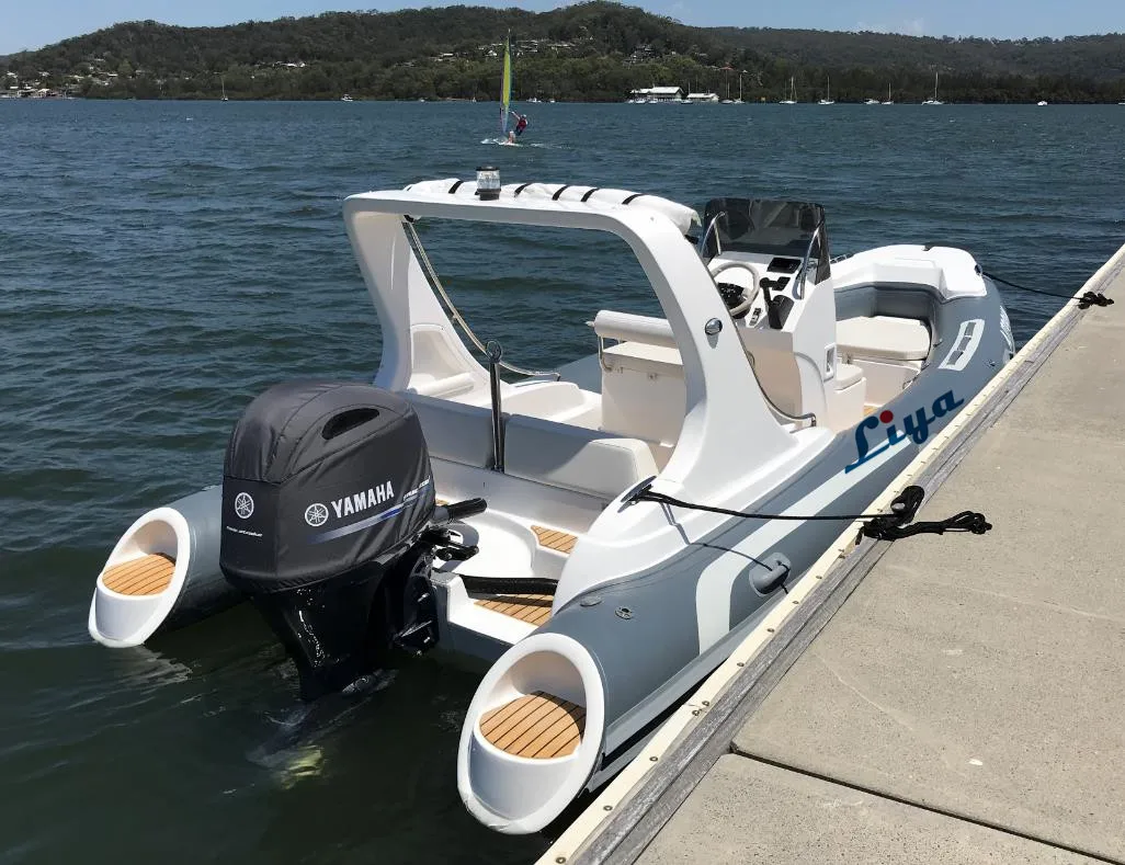 Liya CE 19ft Europe hypalon fishing boats 5.8m hypalon rib boat for sale