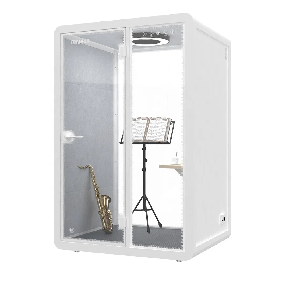 Co-working space 2 pax office work pods hollow glass soundproof phone booths premium booth exhibition ISO