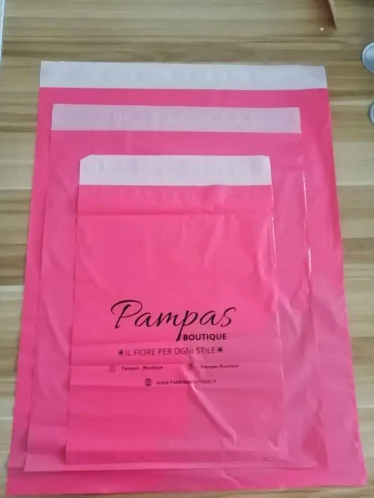 Custom Biodegradable Polly Mailer Bags Waterproof Plastic Shipping Packaging Bags Poly Mailing Bags For Underwear Clothing