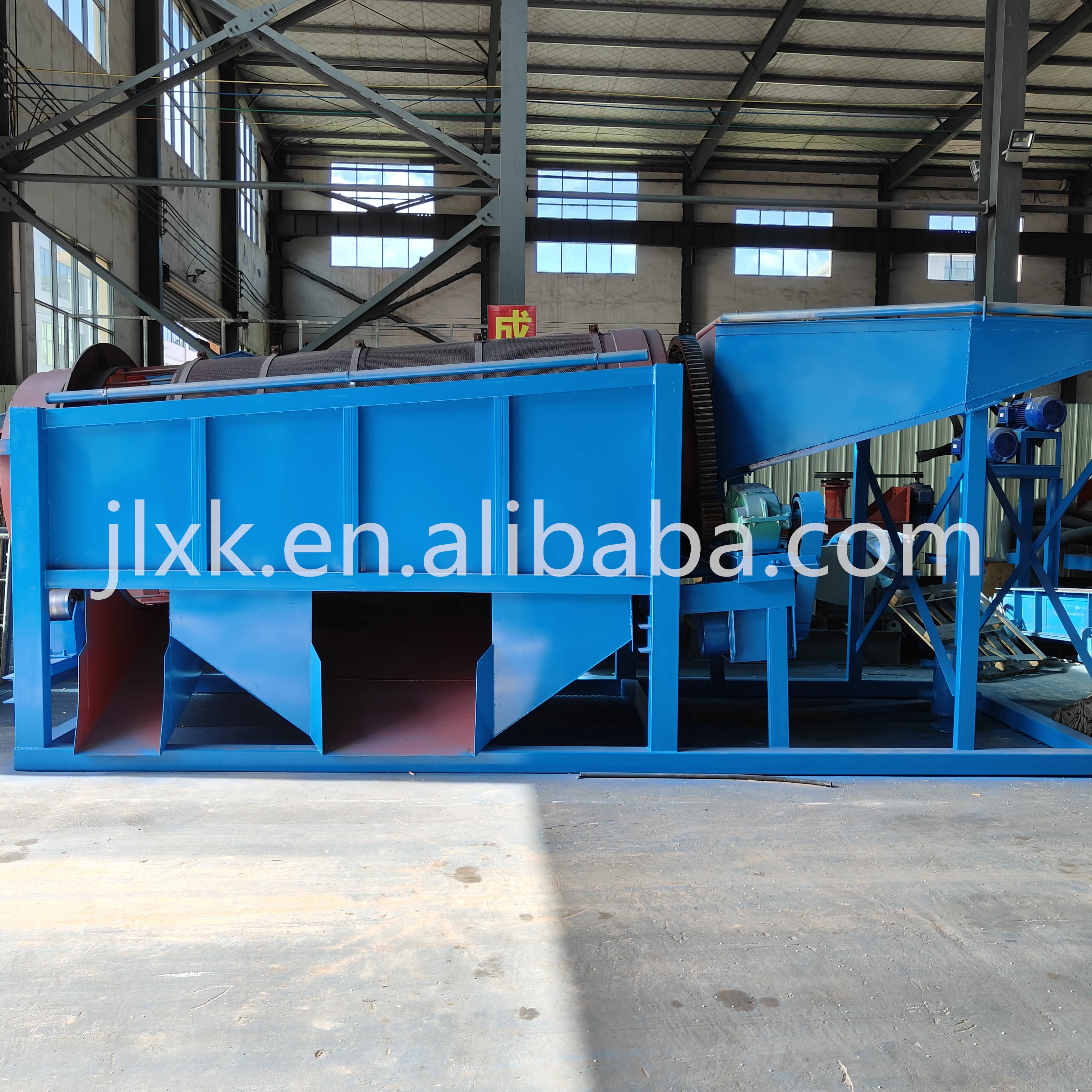 20-30tph Alluvial Gold Mining Washing Plant Drum Rotary Trommel Screen