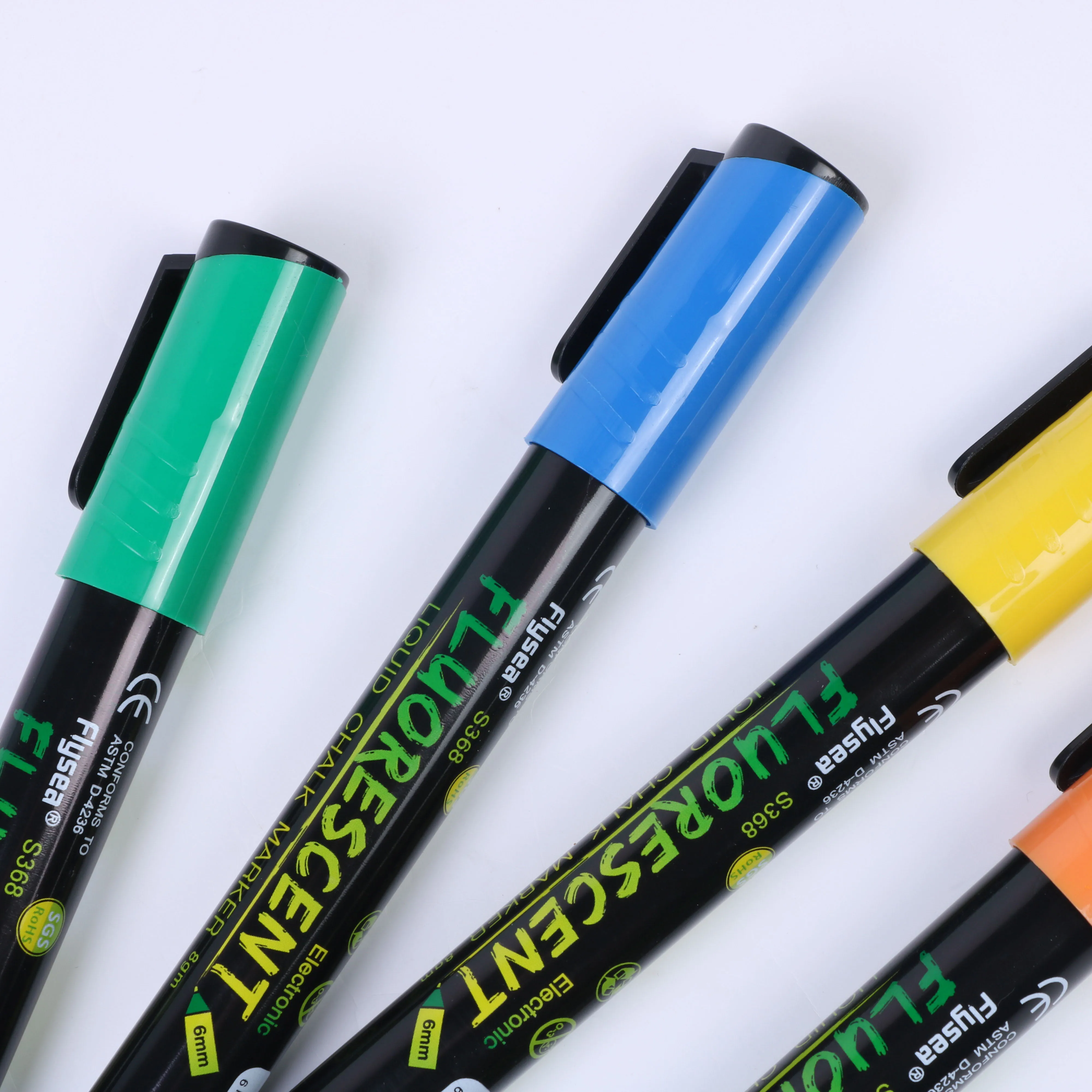 Flysea 8 видов цветов с диагональю экрана 3-6 мм Жидкий Мел Jumbo долото наконечник маркер для белой доски изготовленным на заказ