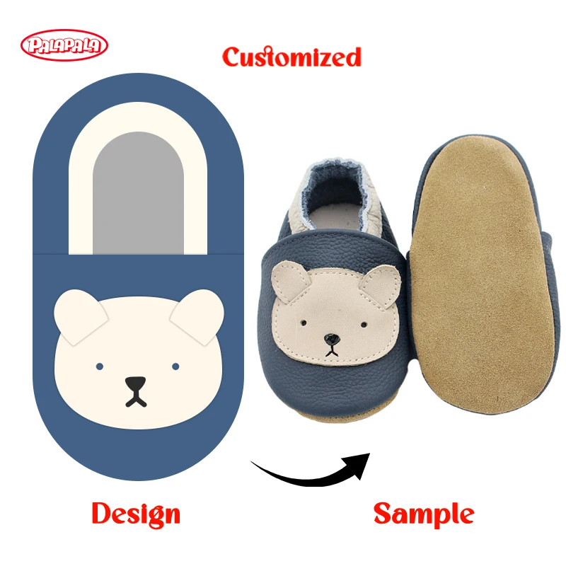 High Quality Customized Baby Shoes Soft Cow Leather Bebe Newborn Booties for Babies Boys Girls Infant Toddler Moccasins