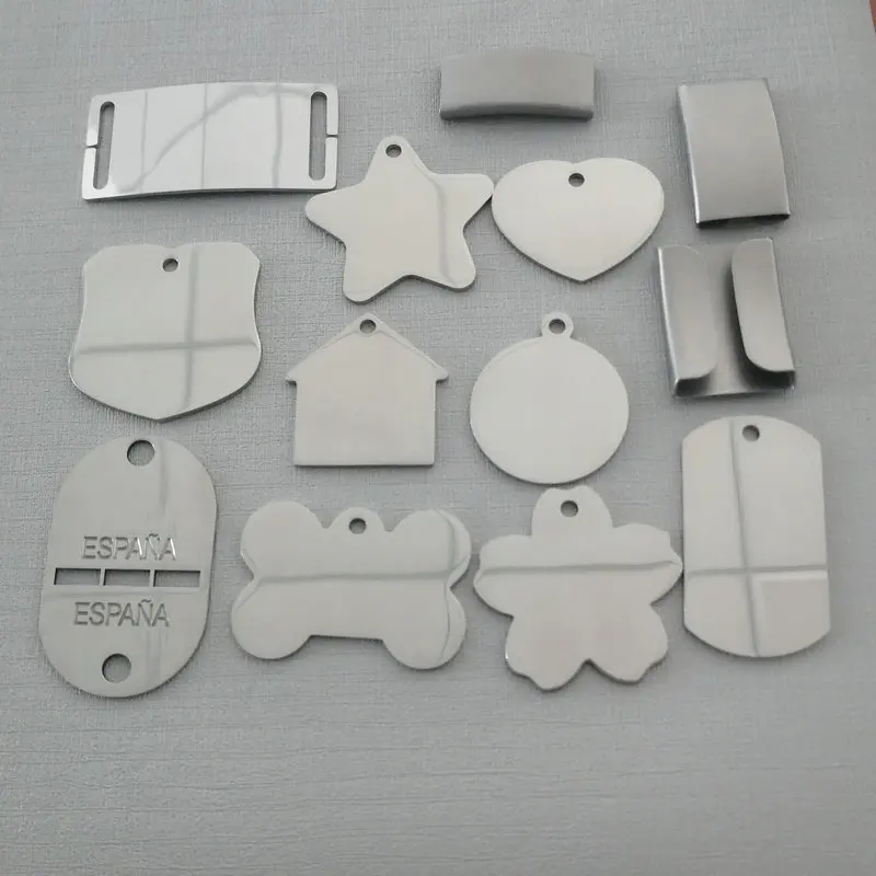 Custom Blank Letter Engraved Iron/ Aluminum Alloy/Copper Metal Gift Hanging Craft Tag Key Tag