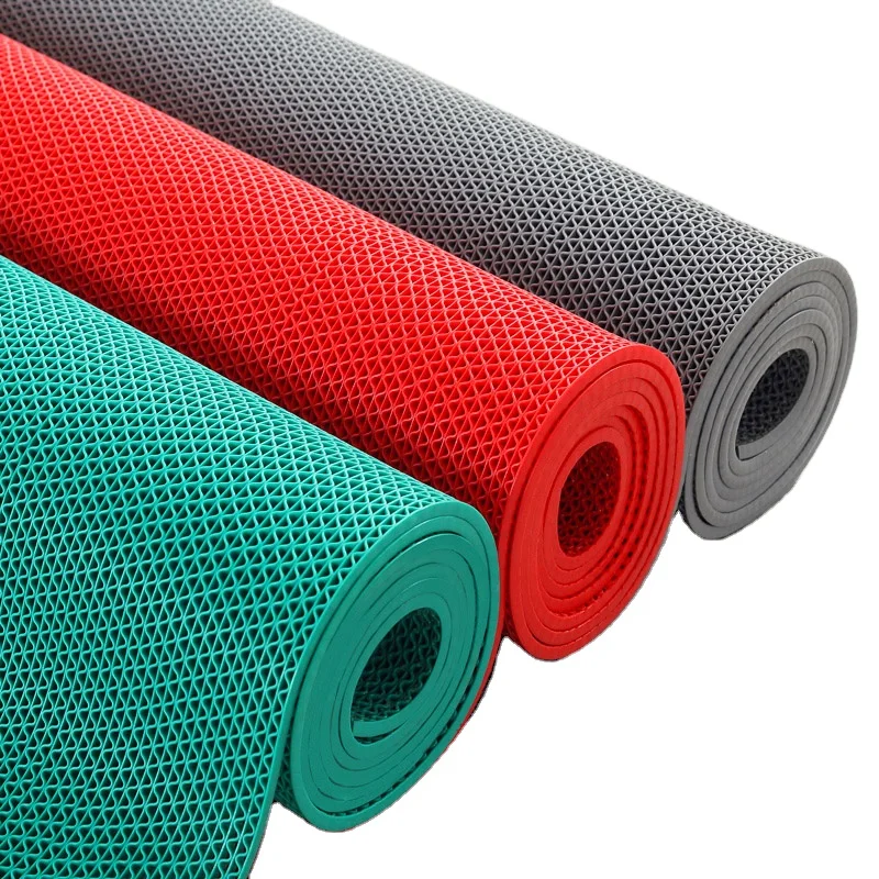 High quality 4.5mm~10mm thick green red grey waterproof Anti Fatigue Plastic Z flooring Non Slip S floor PVC Drainage Mat