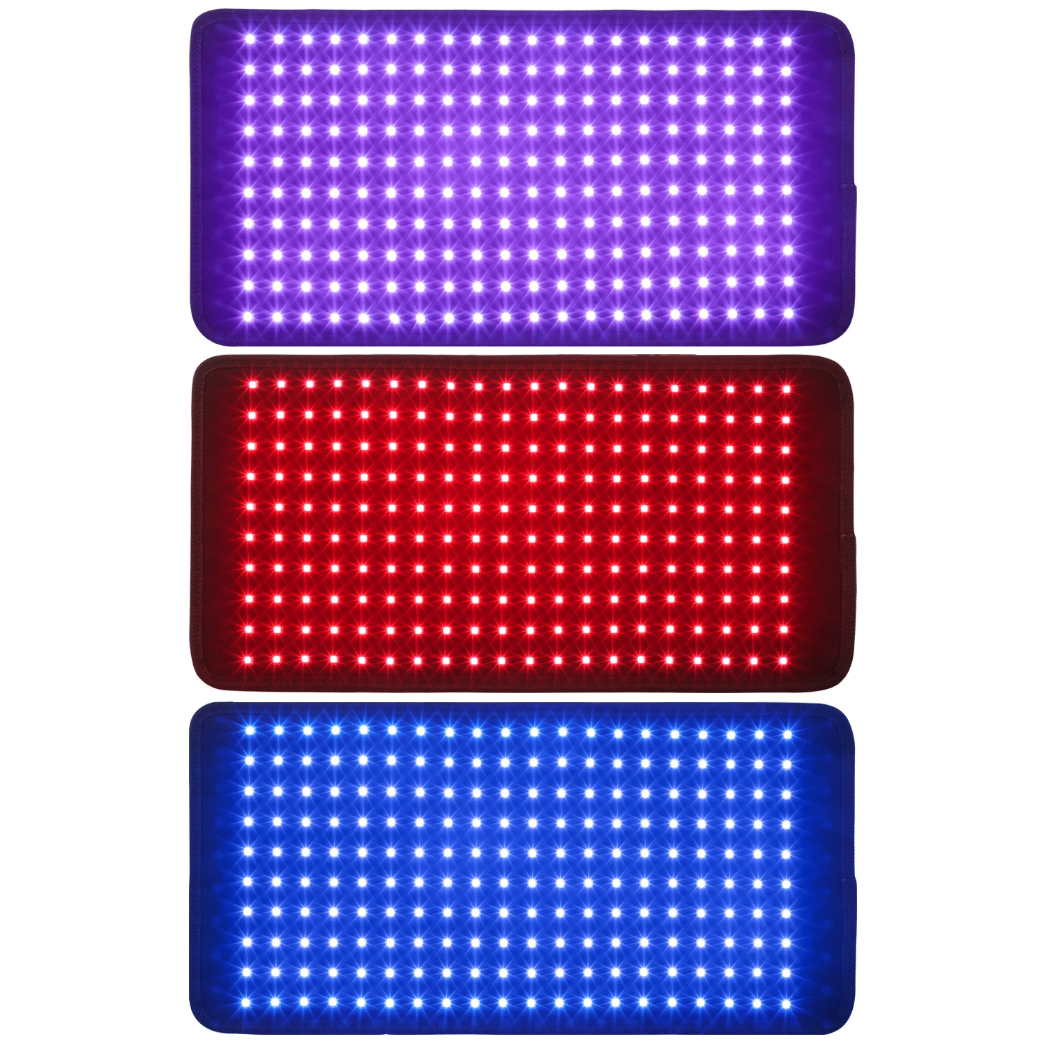 Kinreen red light therapy medical grade flexible pad 660nm 850nm blue 470nm for acne treatment led facial panel