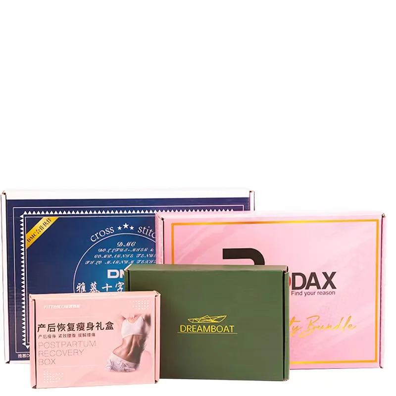 recyclable printing low moq small kraft mailer box with high quality wholesale manufacturer