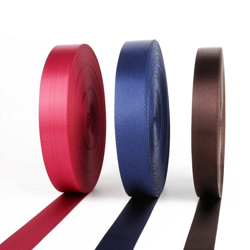 Wholesale eco friendly 20mm 25mm 30mm 38mm 50mm wide in stock customized solid colors nylon latex elastic band for waistband