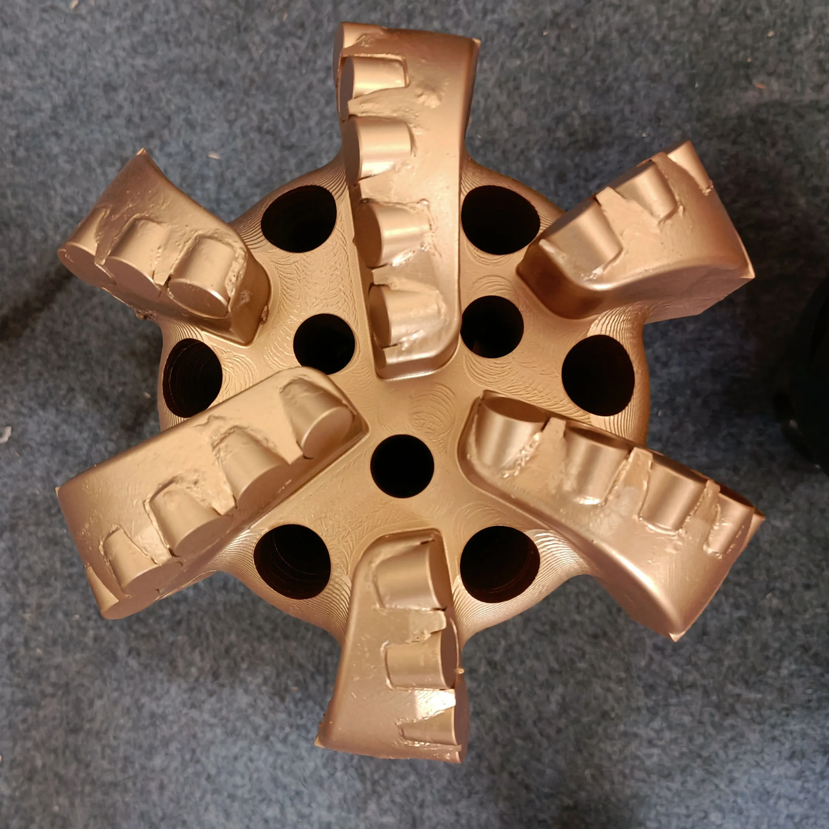 High Manganese Steel 6 blades Forging Rock Drill 200 mm Geological PDC Bit