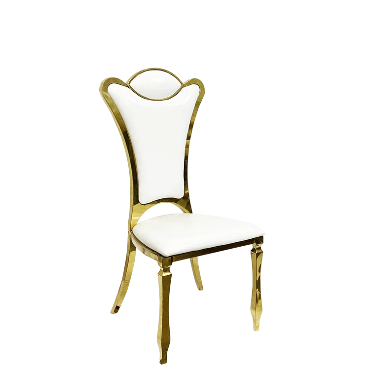 Best Sales Stainless Steel Stackable Leather Outdoor Indoor Hotel Dining Wedding Chair Metal Banquet Chairs For Wedding Events