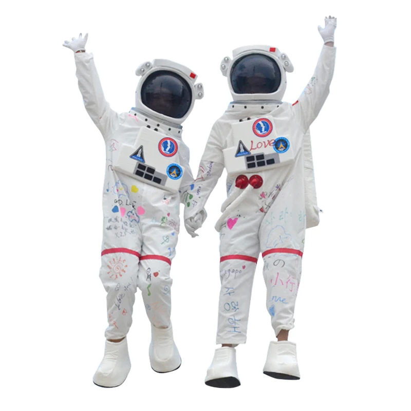 
Custom spaceship astronaut suit lamp helmet role play mascot costume 
