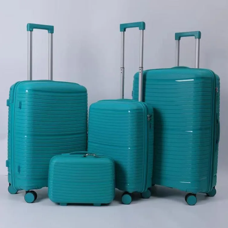 Large Capacity 20-Inch Unisex Spinner Suitcase Luggage PP Material Explosion-Proof Zipper Silent Universal Wheel Boardable