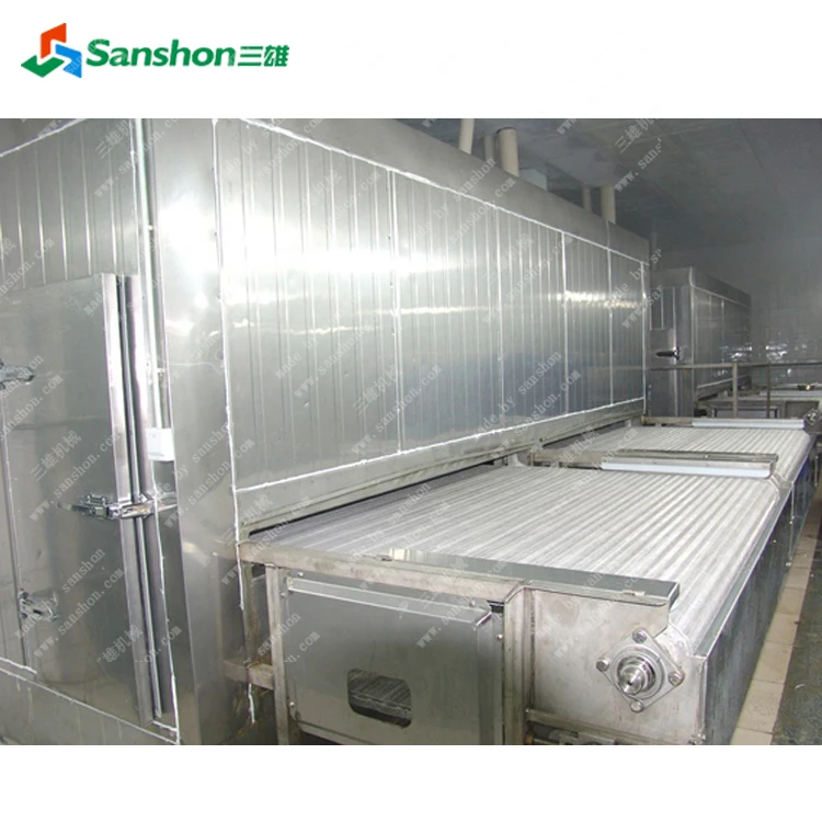 Hotsell Vegetable and Fruit IQF Tunnel Blast Freezer Quick Freeze Machine