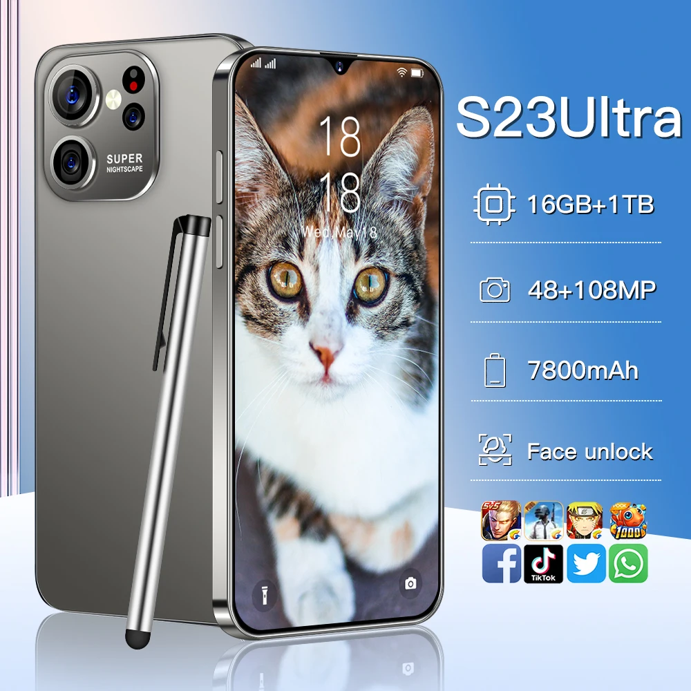 Strong 10 Core Processor 5g Phones Mobile Phone Dual Sim Hot Sale Fingerprint Card Phone