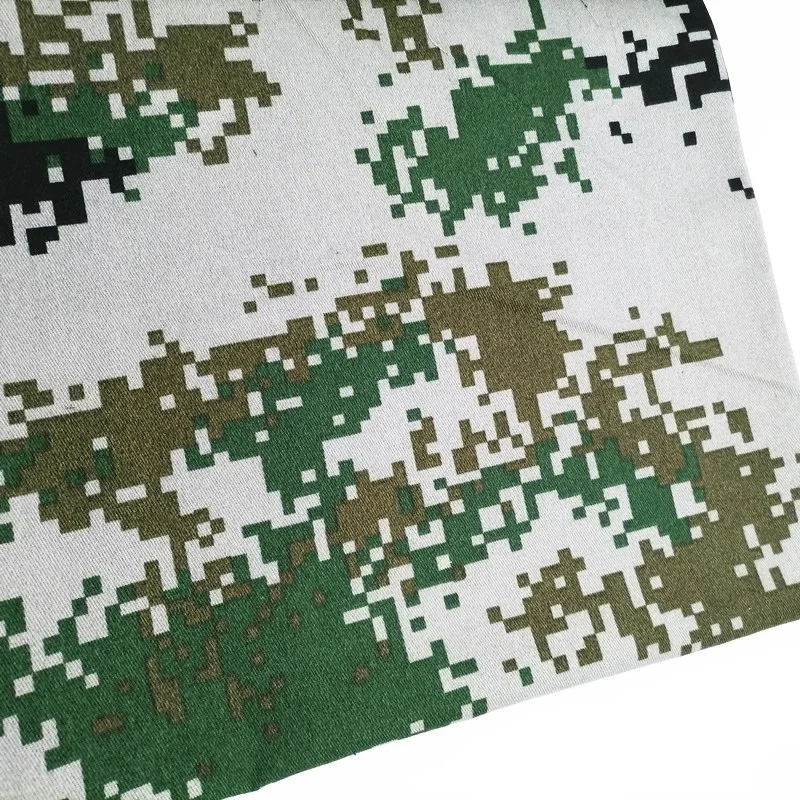 Hot sale polycotton T/C 65/35 45*45 88*64 80gsm 57/58' polyester cotton camouflage fabric material twill uniform work wear